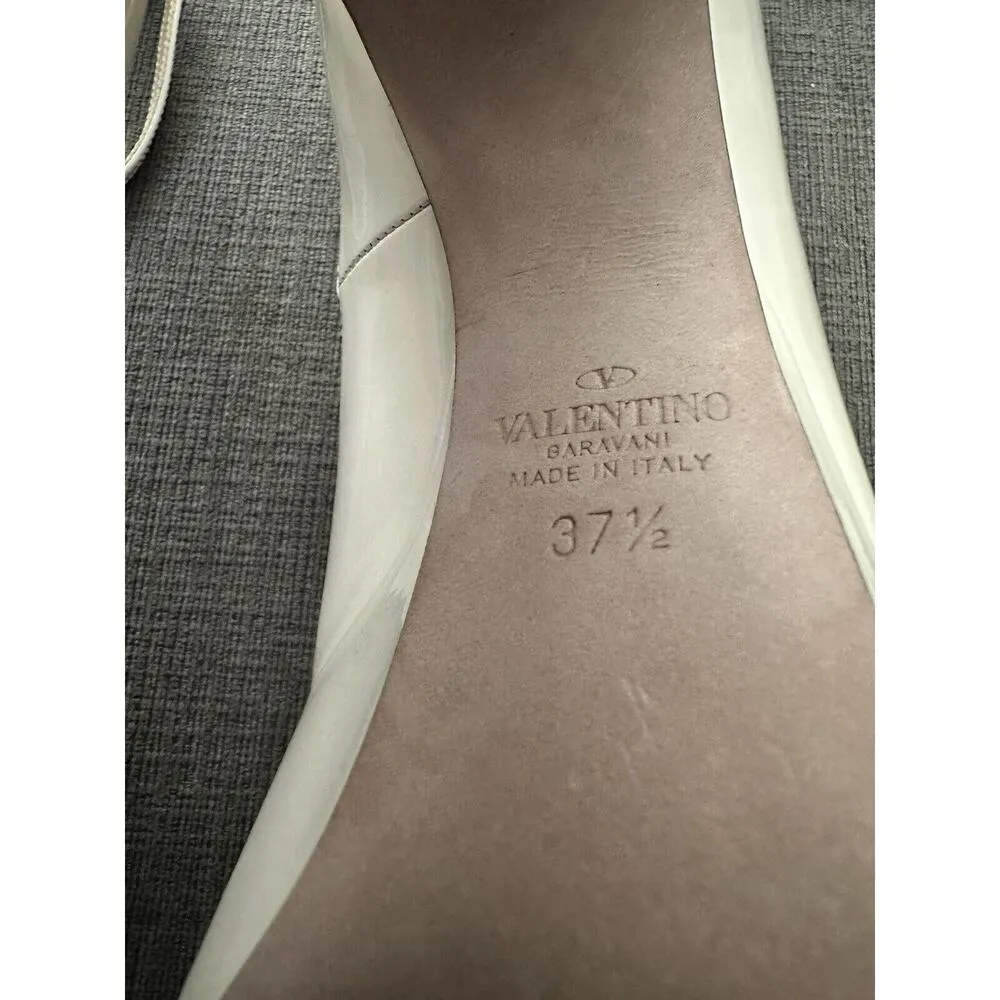 Valentino Womens Ivory Patent Leather Tan - Image 11