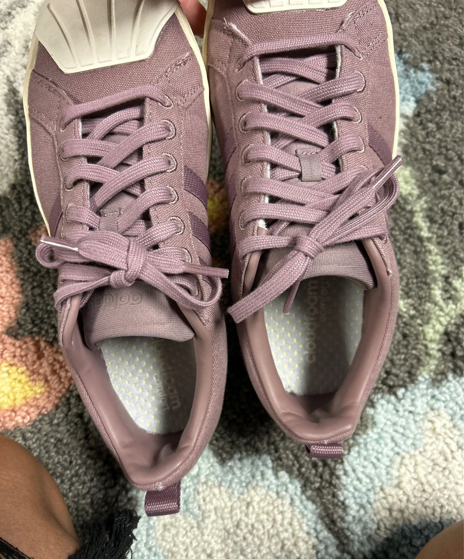 Adidas Sneakers Cloudfoam - purple, size 9 in really good condition - Image 3