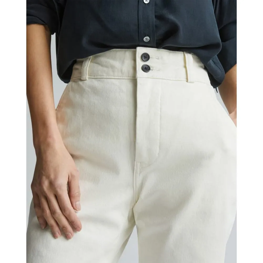 Everlane The Organic Straight-Leg Pant in Bone 8 NWT - Image 3