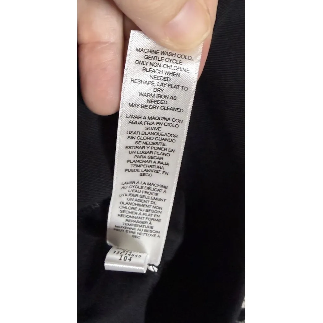 Chicos Zenergy Womens 3 US XL Black White Zebra Geometric Jacket Full Zip Preppy - Image 5