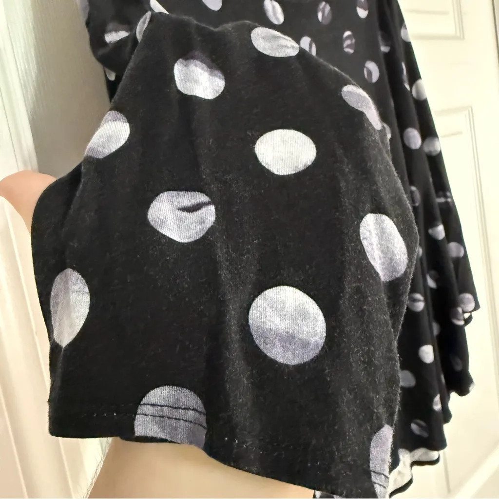 Philosophy Black Blouse with White Polka Dots 2X - Image 5