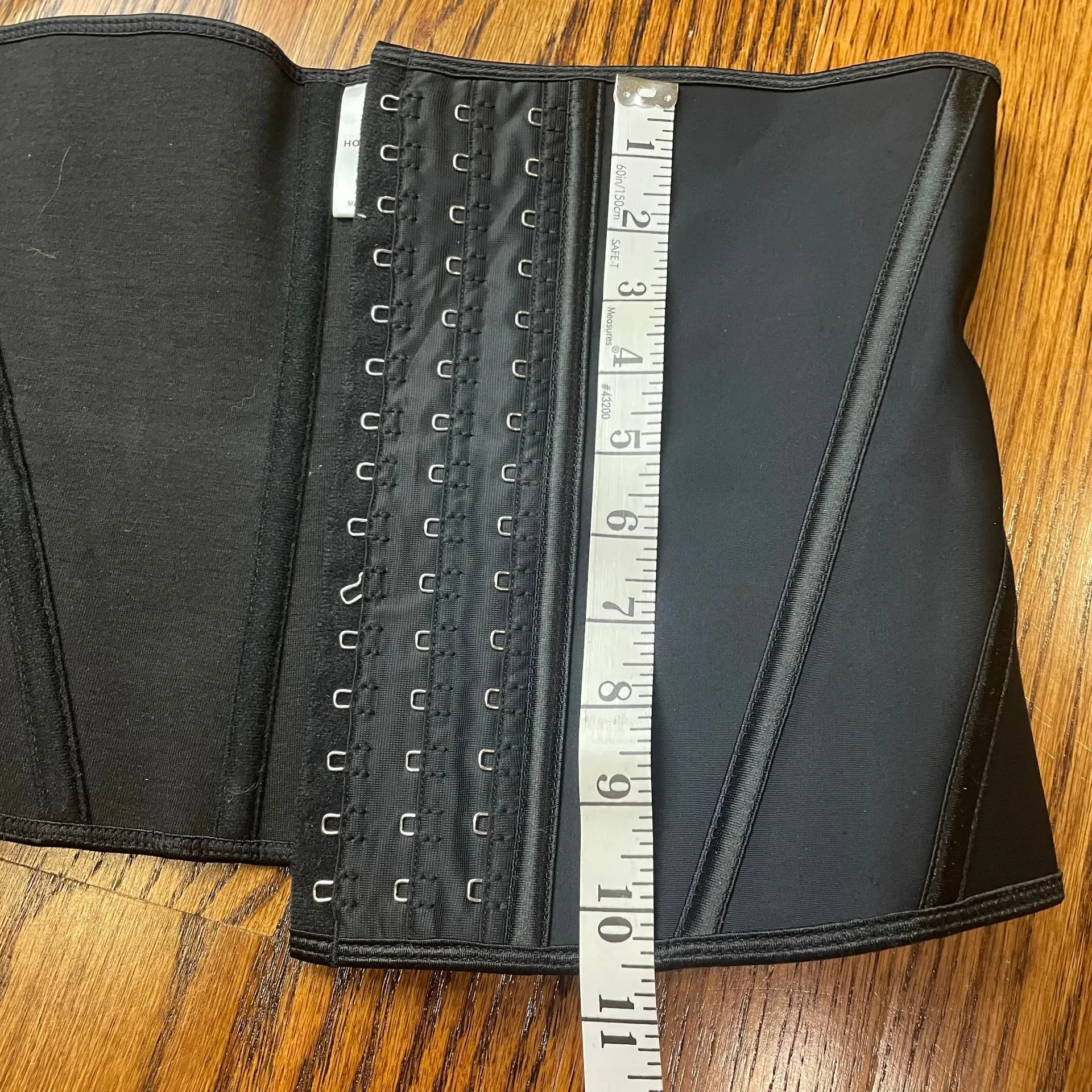 Black Corset Waist Trainer Size L - Image 3