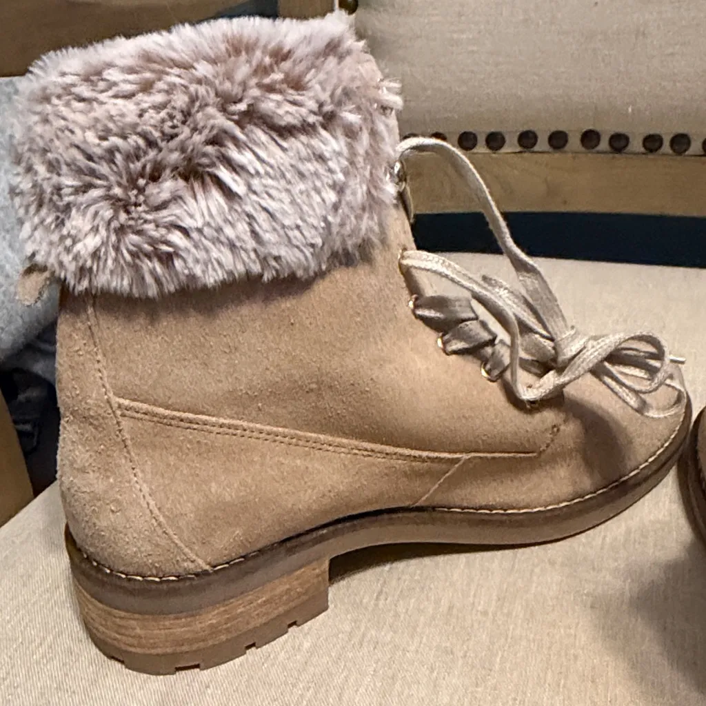 Women's Tan Faux Fur - Image 4