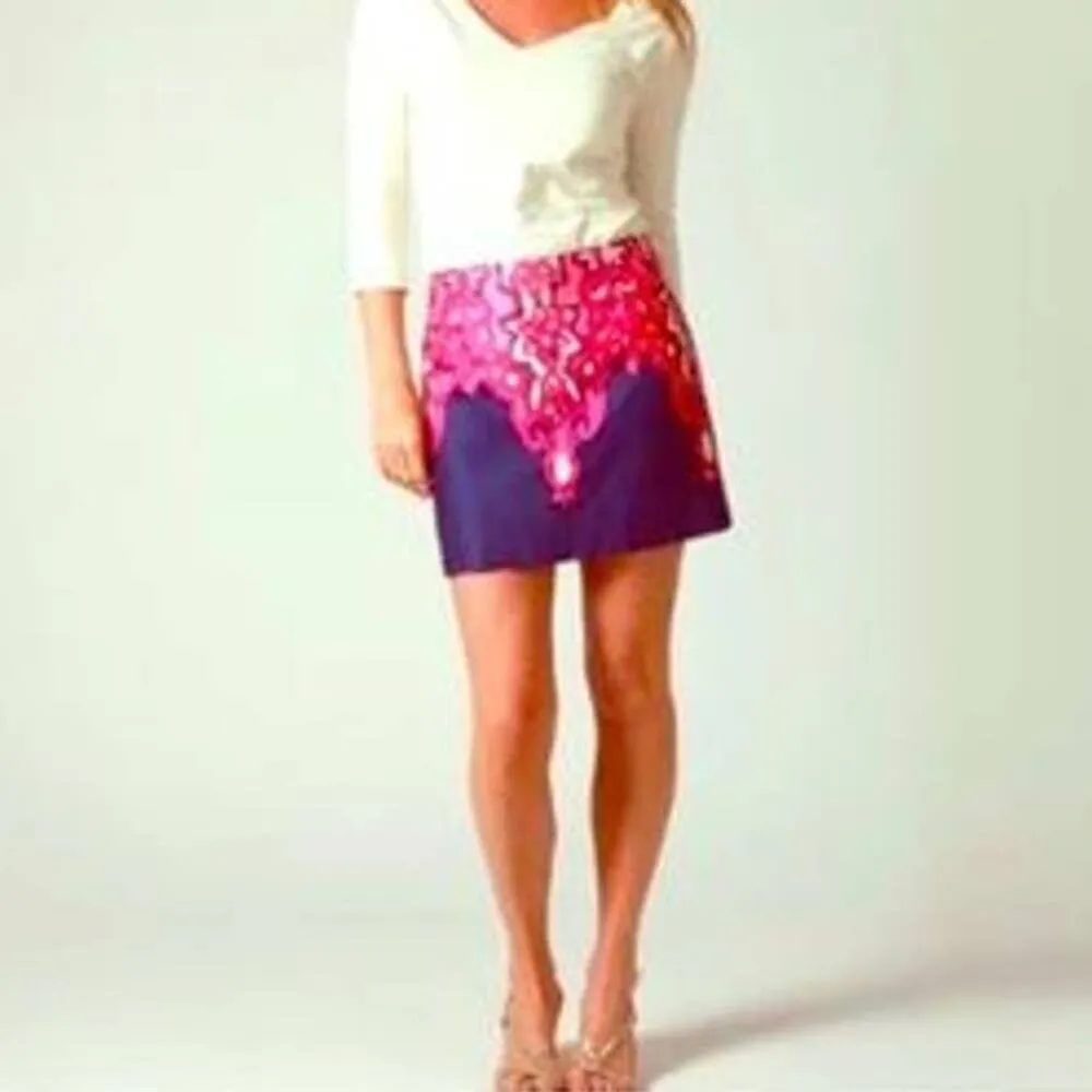 Lilly Pulitzer Tate Chorus Girl Baroque Print Skirt 6 - Image 11