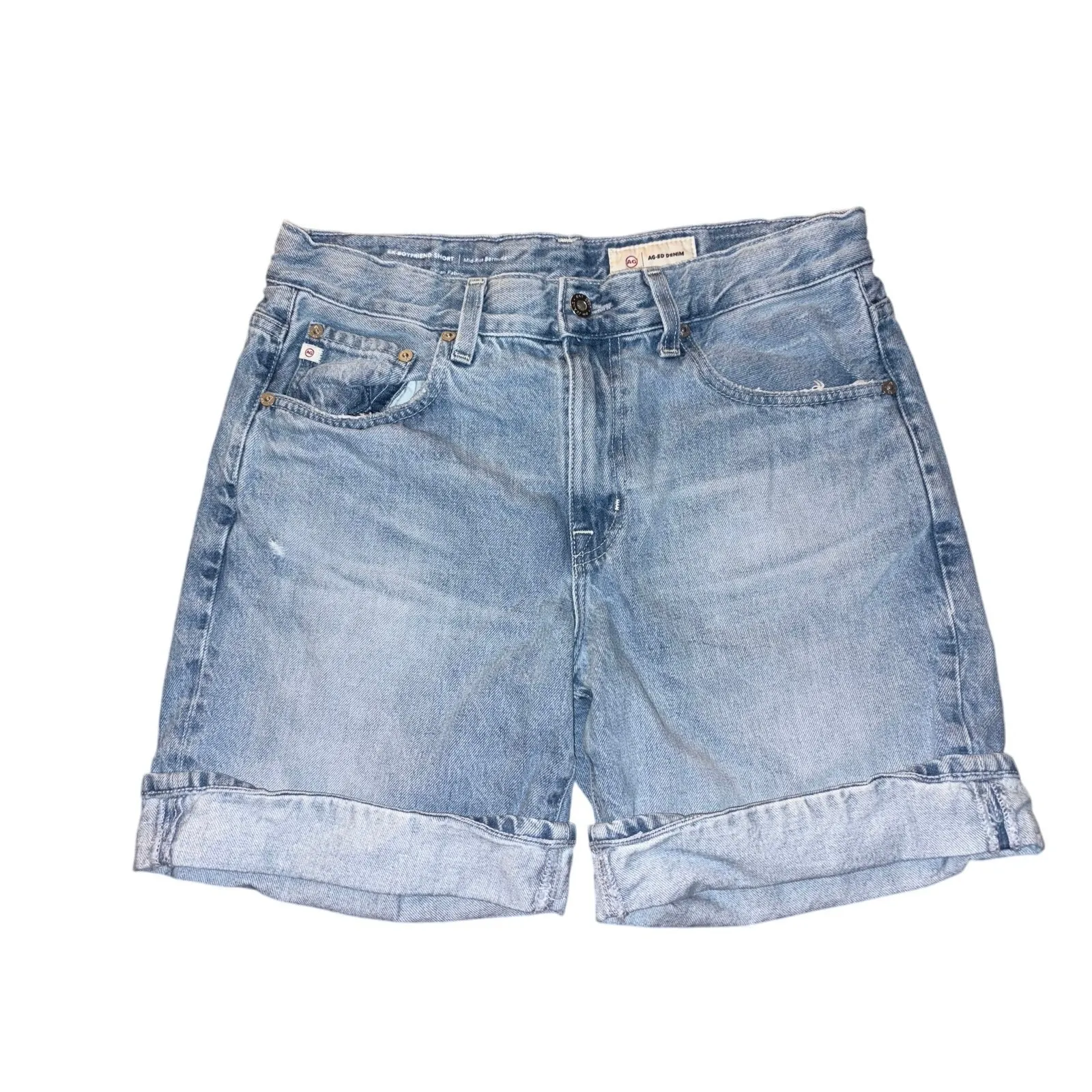 AG Ex Boyfriend Bermuda Short Blue Size 27 - Image 2