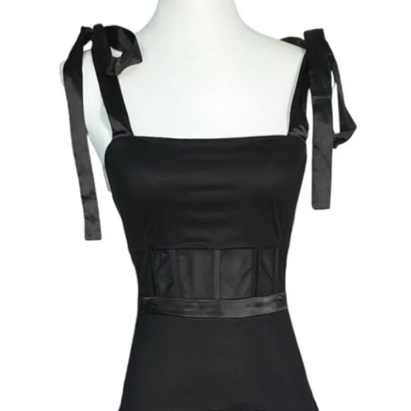 LULUS NWT Mystique Black Tulle Tie - Image 7