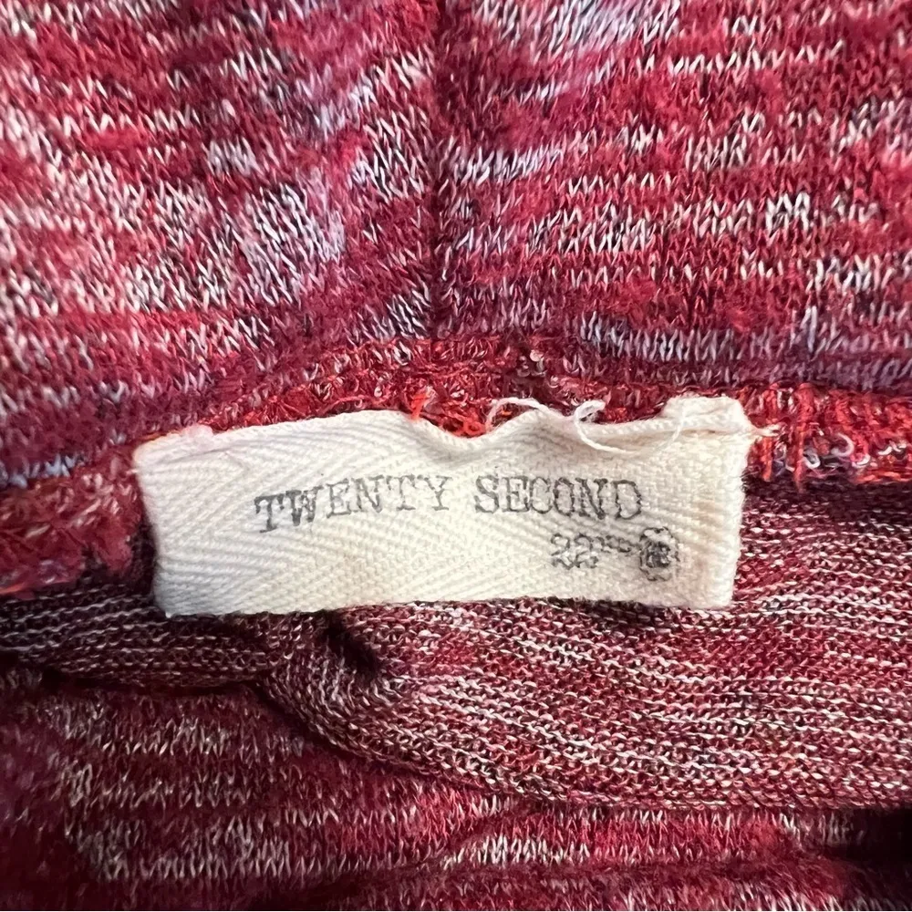 Twenty Second Dress Sweater Cowl Neck Mini S Burgundy Party Casual Cocktail - Image 12