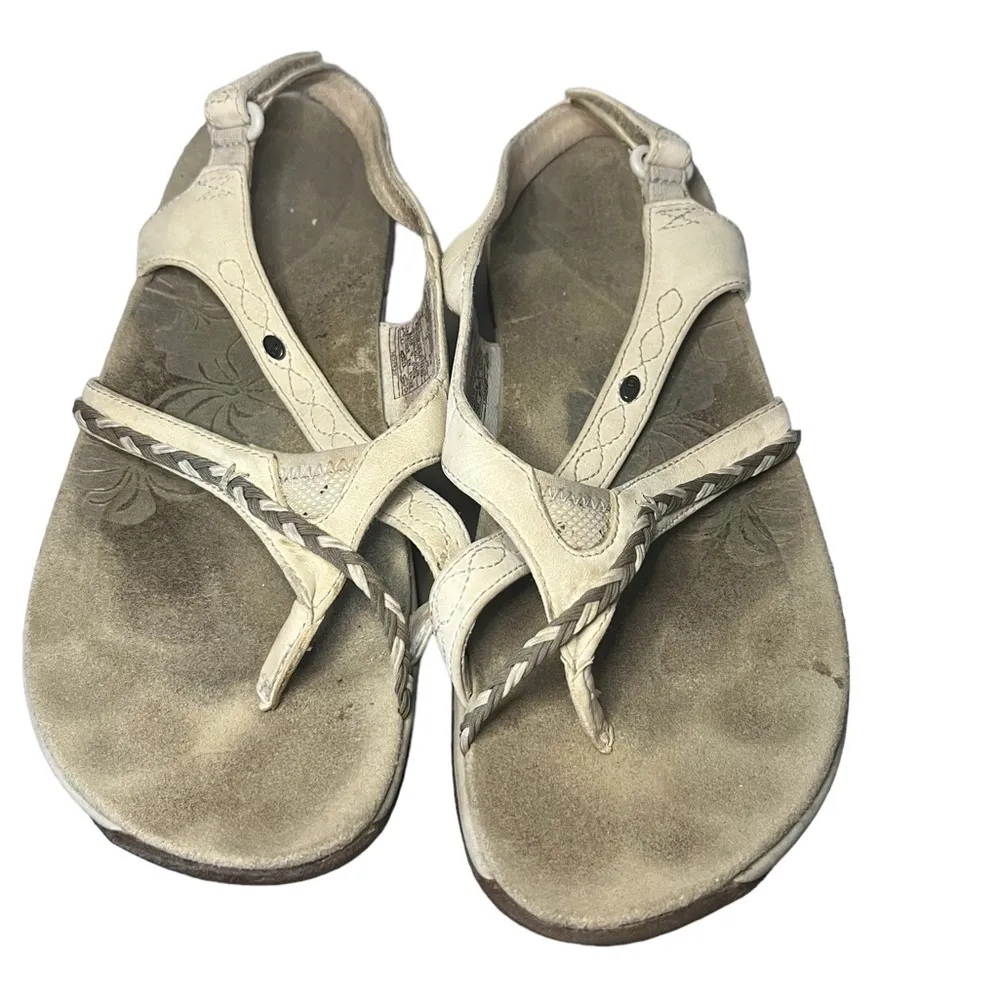 Merrell Steela Bloom Silver Birch Toe Ring Back Strap Sandals 8US/39EUR - Image 2