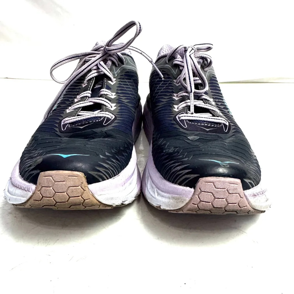 Hoka One One Arahi Purple & Navy Blue Shoes Sneakers Size 8 Pink - Image 2