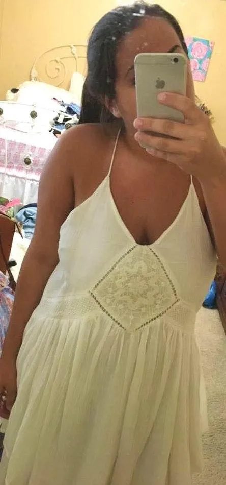 ASOS white flowy boho dress - Image 4