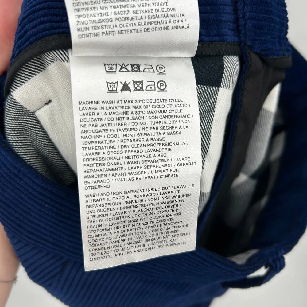 Woolrich Corduroy Pant Casual Trousers Navy Blue Size 30 Women's - Image 11