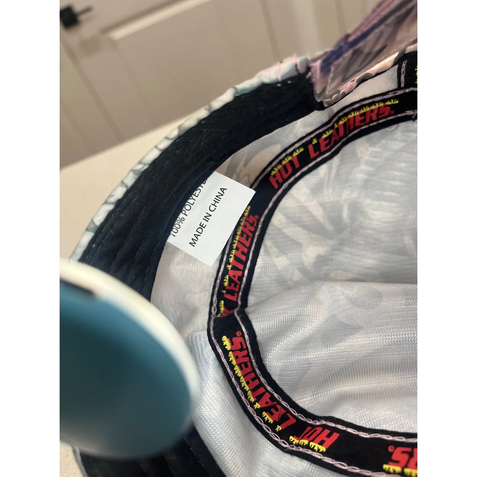 Sturgis Motorcycle Rally Womens Army Cap Bling Rhinestones Tattoo Print Purple - Image 11