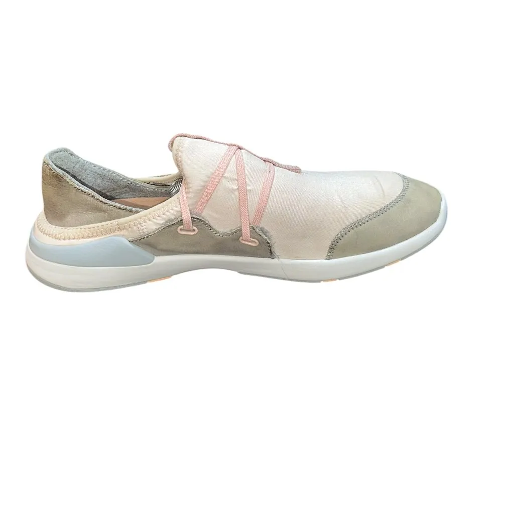 Women's OLUKAI Miki Li Sneaker Pearl Blush/Pale Grey Size 9.5 Water Beach Boat Pink - Image 3