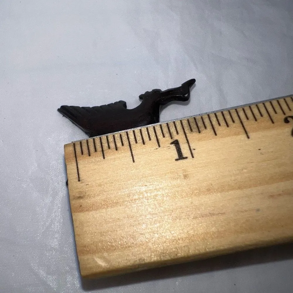 Vintage MCM Hand‎ Carved Wood Seagull Brooch Brown - Image 5