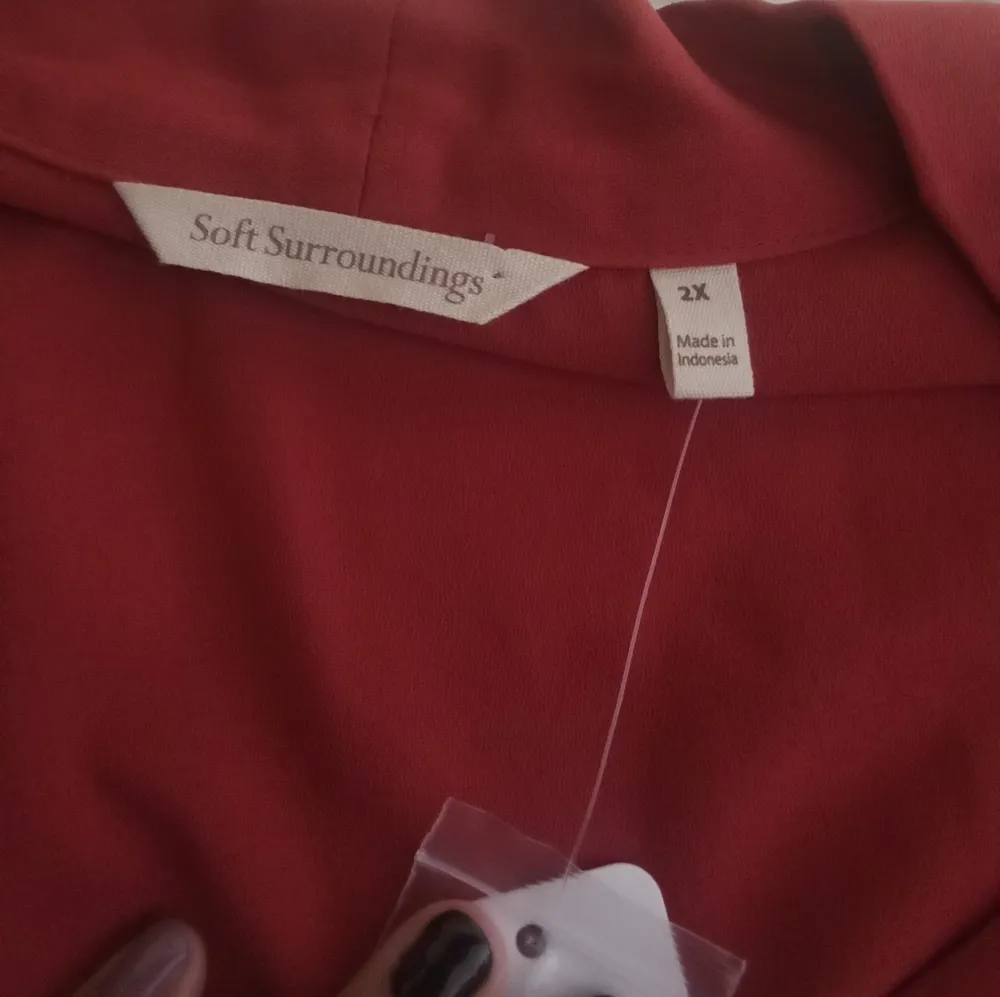 Akira blouse garnet modest holiday elegant size 2X women - Image 5