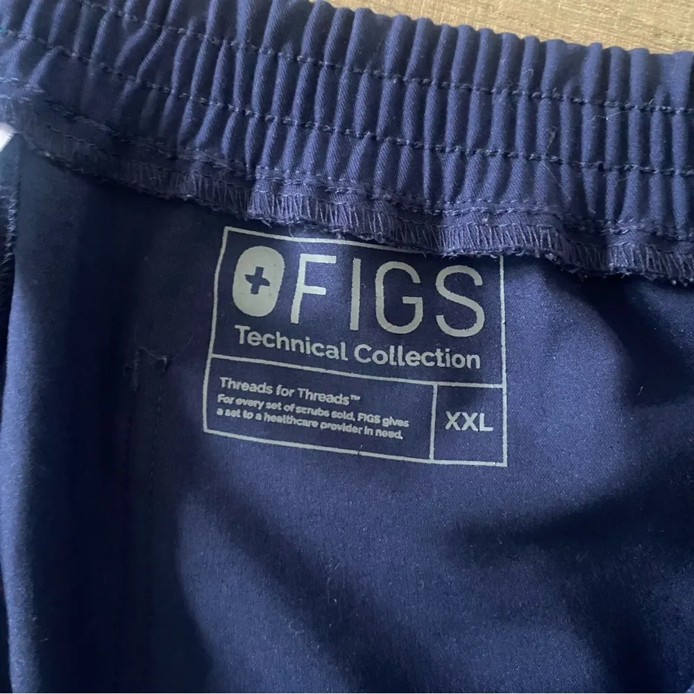 figs blue nursing nurse scrubs casual pants - Image 3