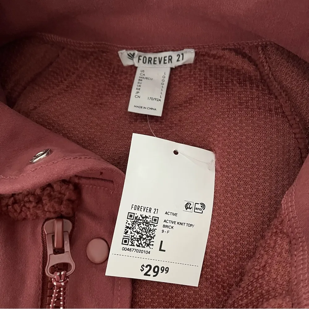 NWT, Forever 21 Active Faux Shearling Pullover - Image 13