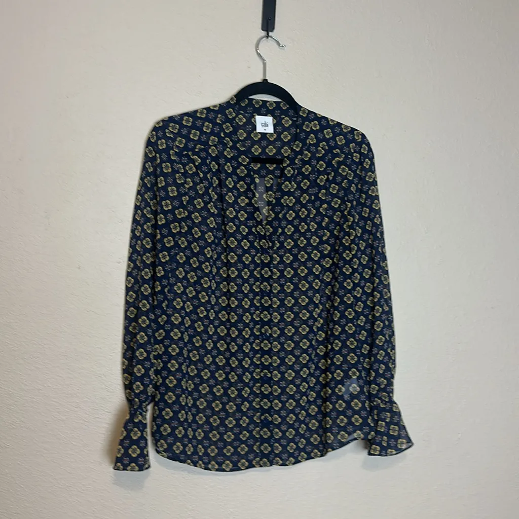 CABI 3772 Mosiac Blouse Long Sleeve Size Medium‎ - Image 2