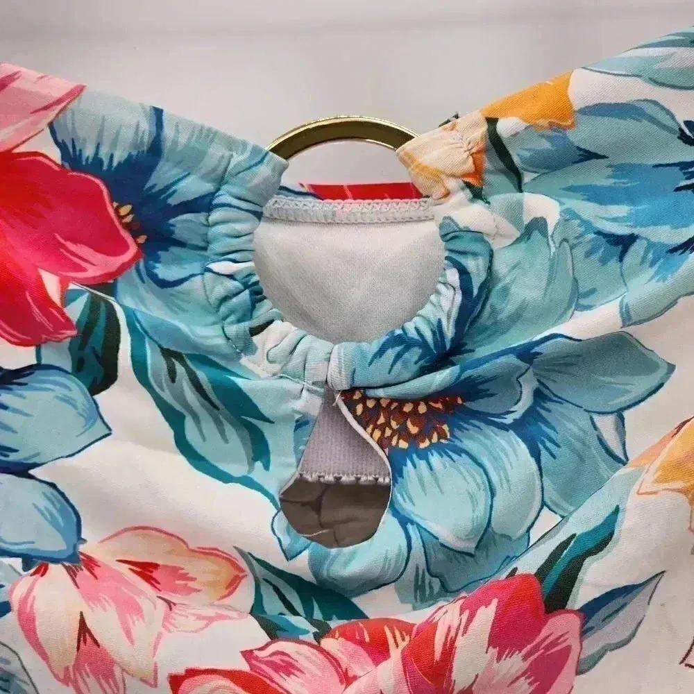 Time and Tru Tankini Top Swim Suit Bathing Plus Size Swimsuit Flower Print 2X - Image 3