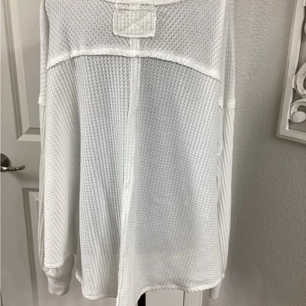 We The Free White Waffle Knit Top - Image 3