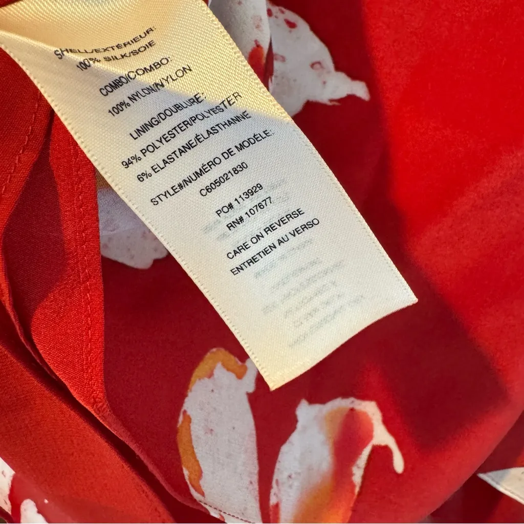 Alice + Olivia Red Floral Cami Tank Top | S - Image 5