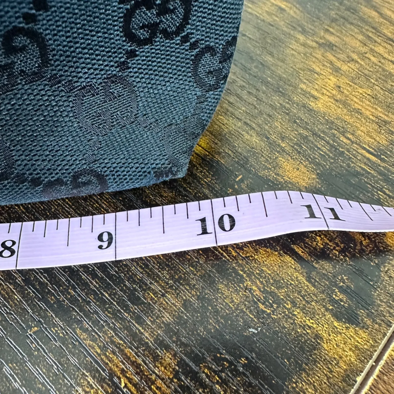 Gucci GG Canvas Tote Bag Black Authentic Designer Handbag Purse Classic - Image 6