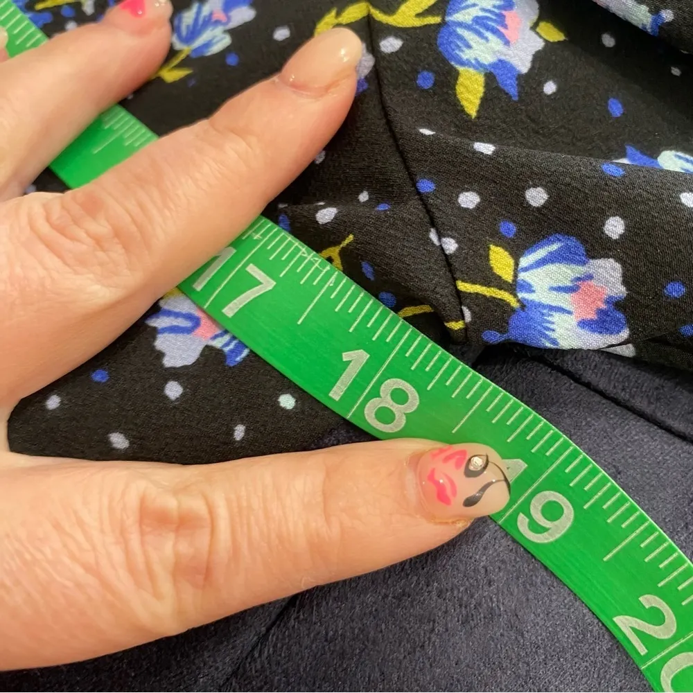 NWT ASOS | Shirred Waist Romper in Blue Ditsy Floral Print - Image 12