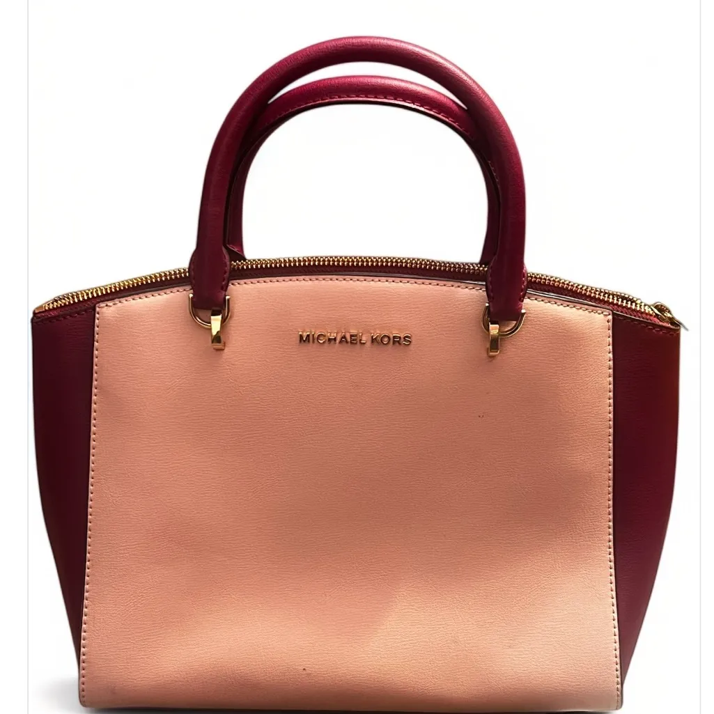 Michael Kors Ellis two-tone leather satchel - Image 2