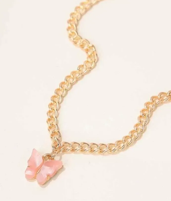 Butterfly Chain Chocker Gold - Image 2