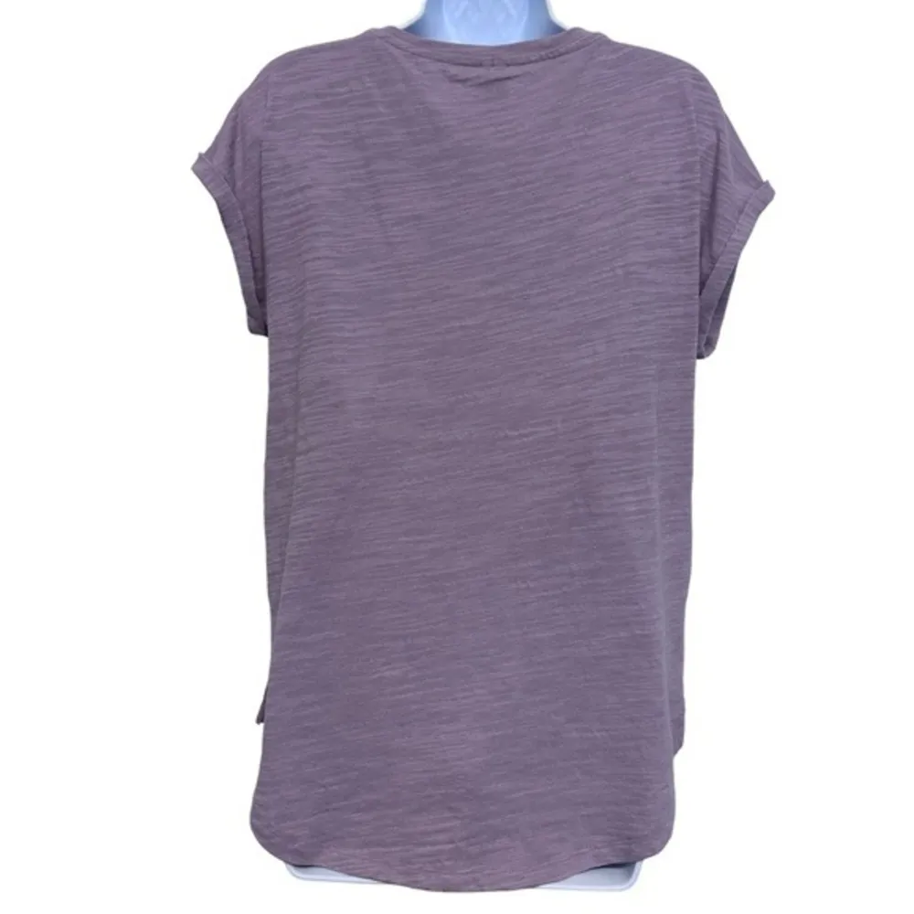 Anthropologie lavender split neck short sleeves‎ top size XS - Image 3