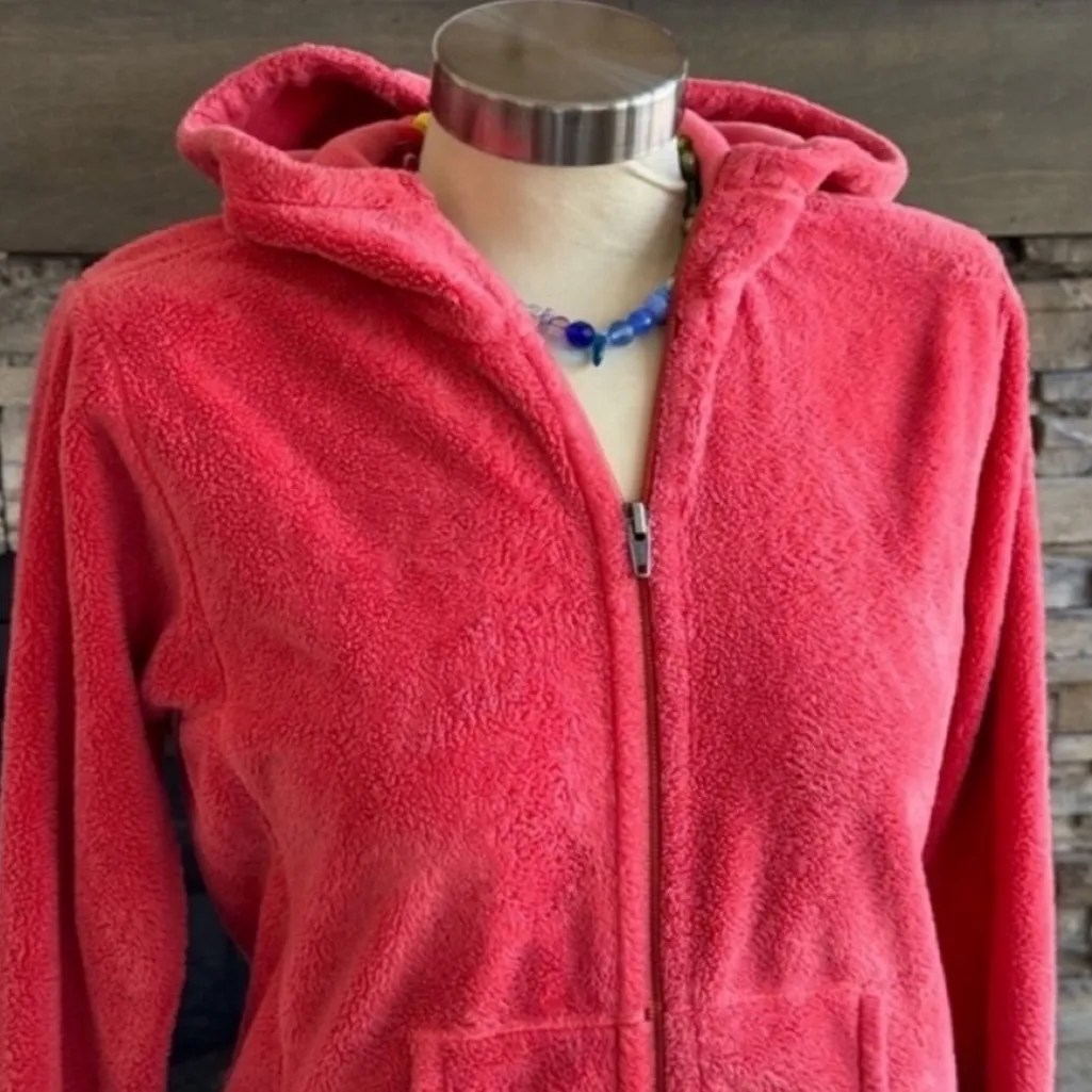 Patagonia Orange Teddy Jacket with Hood - Image 3