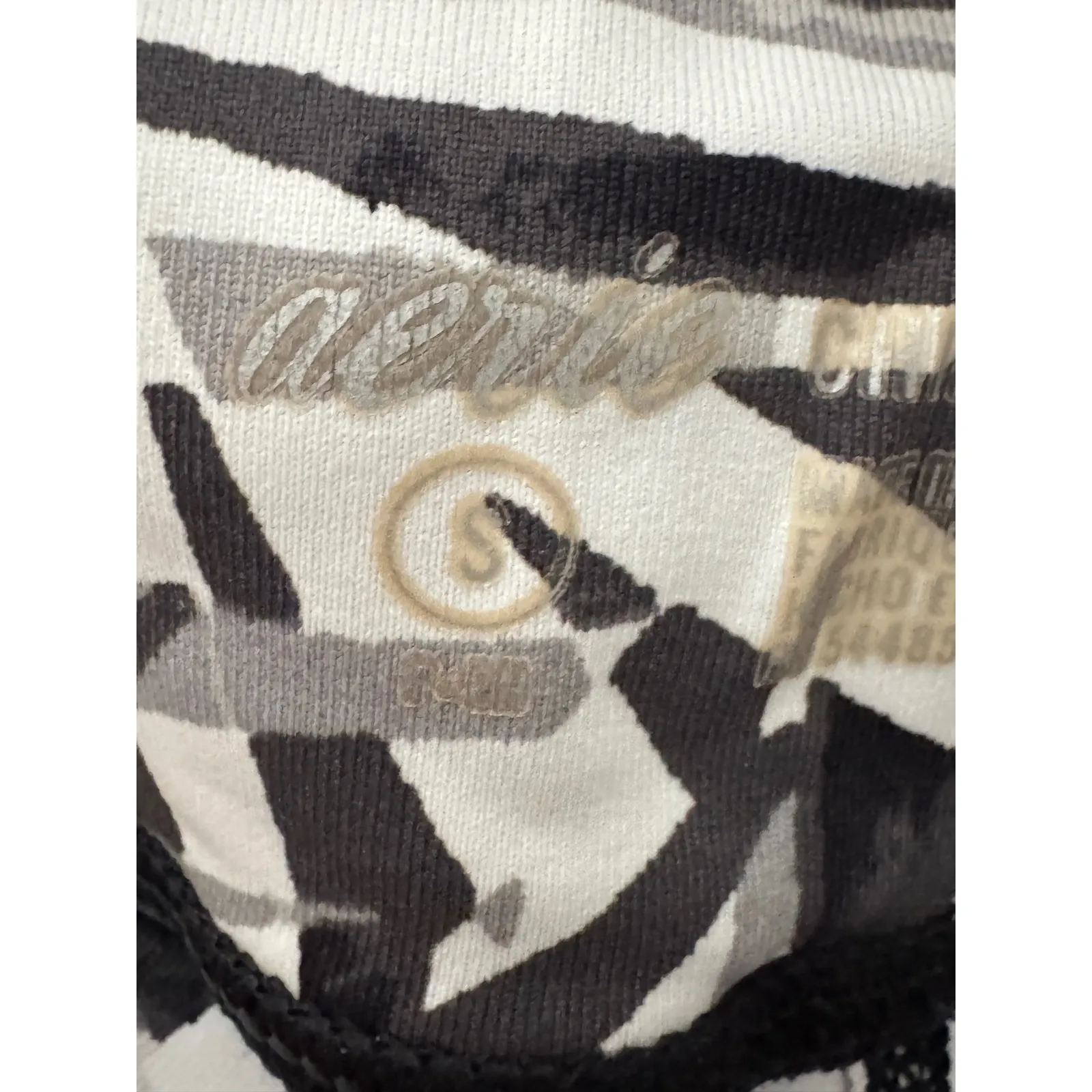 Aerie Chill Play Move Leggings Black White Palm Leaf Print Athletic Size S - Image 3