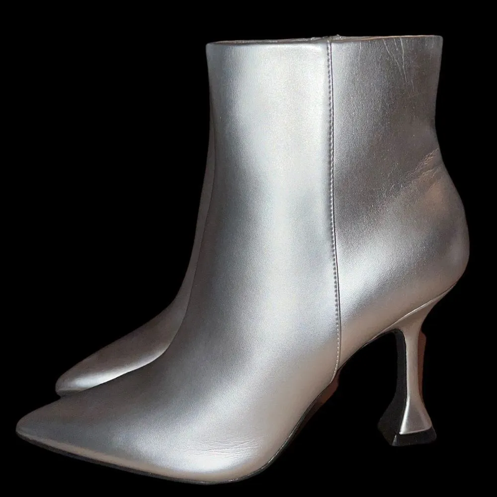 Open Edit Blythe silver metallic booties! Nwot - Image 8