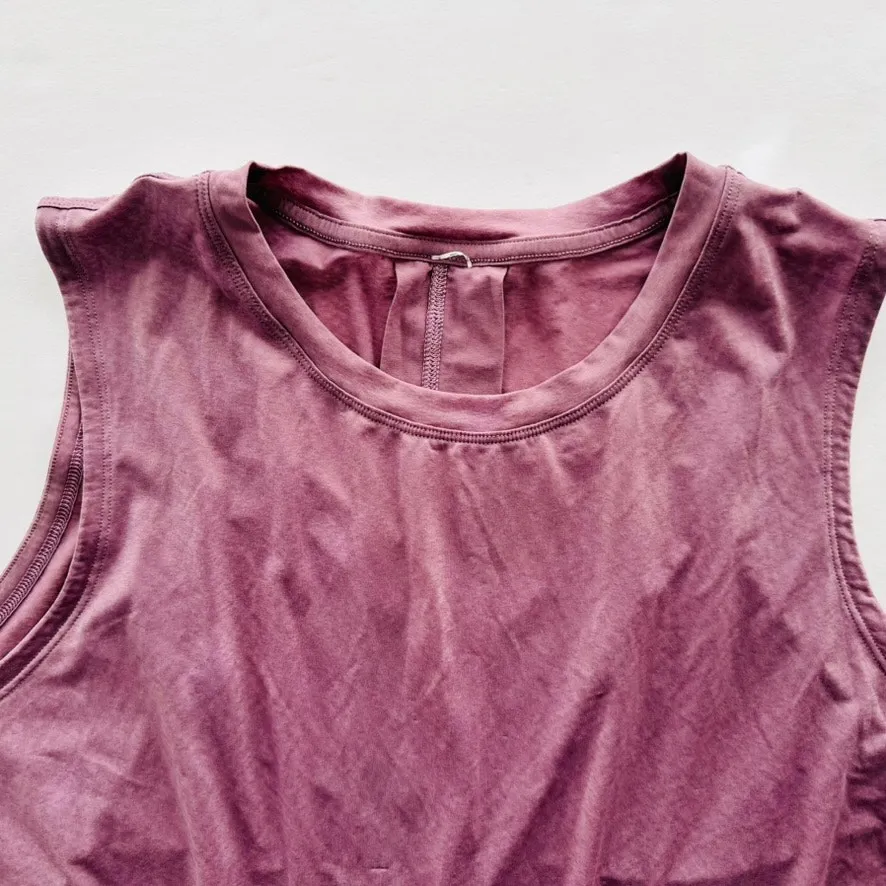 Lululemon Lightweight Split-Back Training Tank Top Size 14 Lavender Lux Purple - Image 4