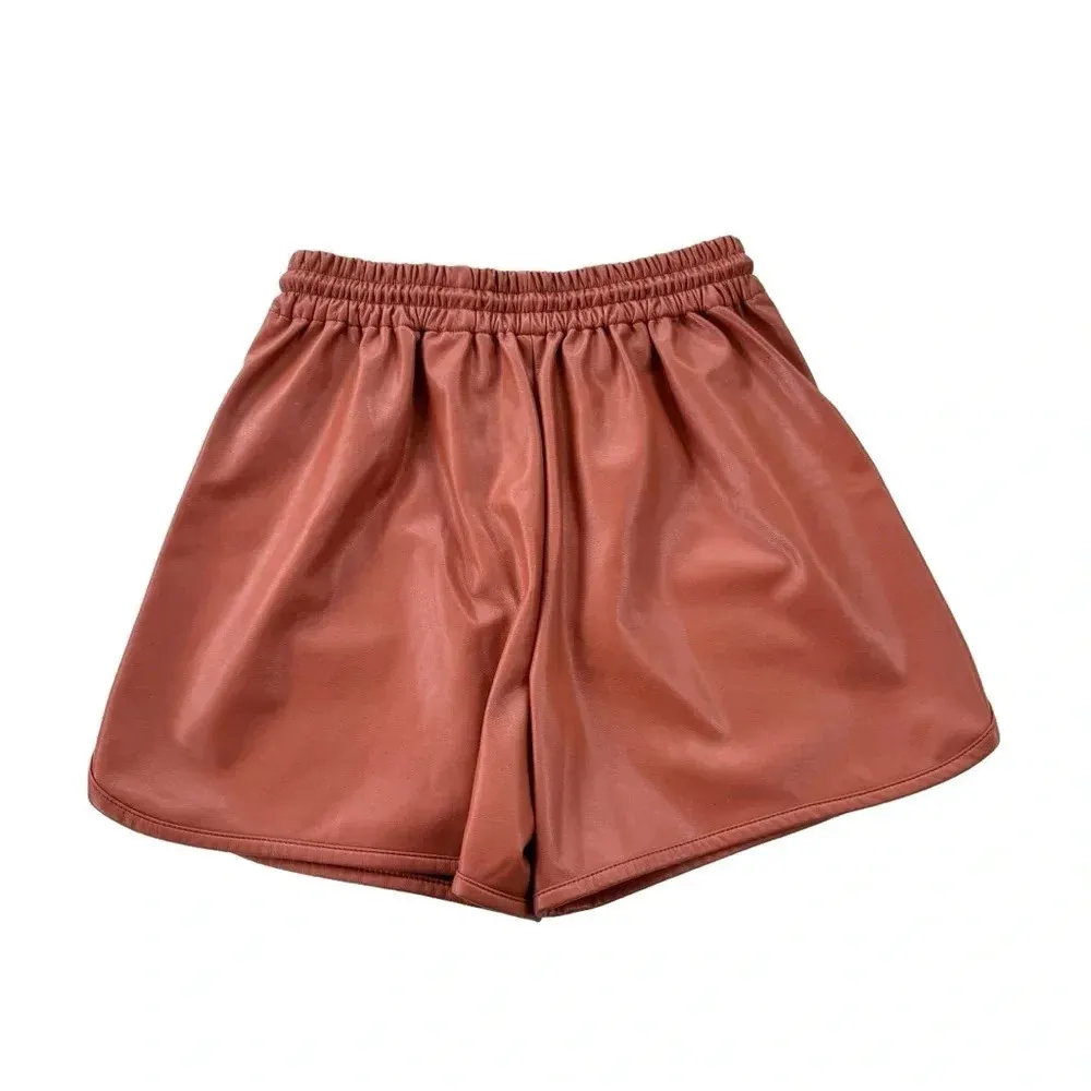 A.L.C. Ryder Vegan Faux Leather High Rise Short with Pockets Size XS NWT - Image 7