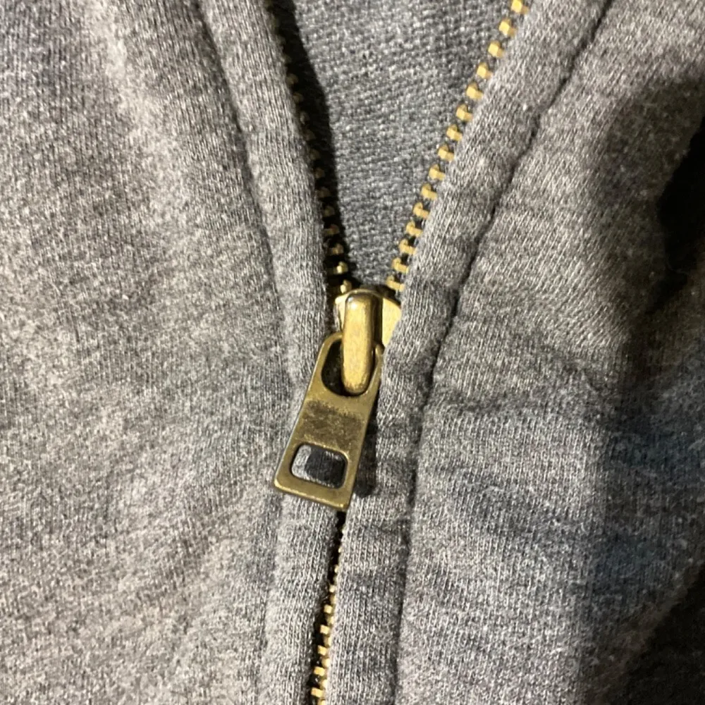 J.Crew Sweatshirt Hoodie Hoody Dark Heather Gray Full Zip Size Small - Image 6