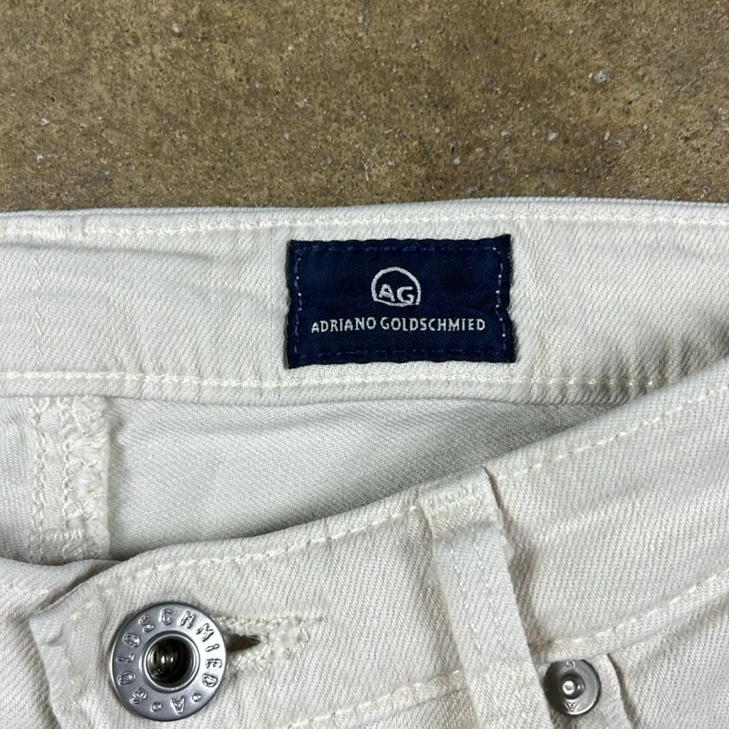 AG Adriano Goldschmied Ivory Denim Pants
Size: 27 - Image 5