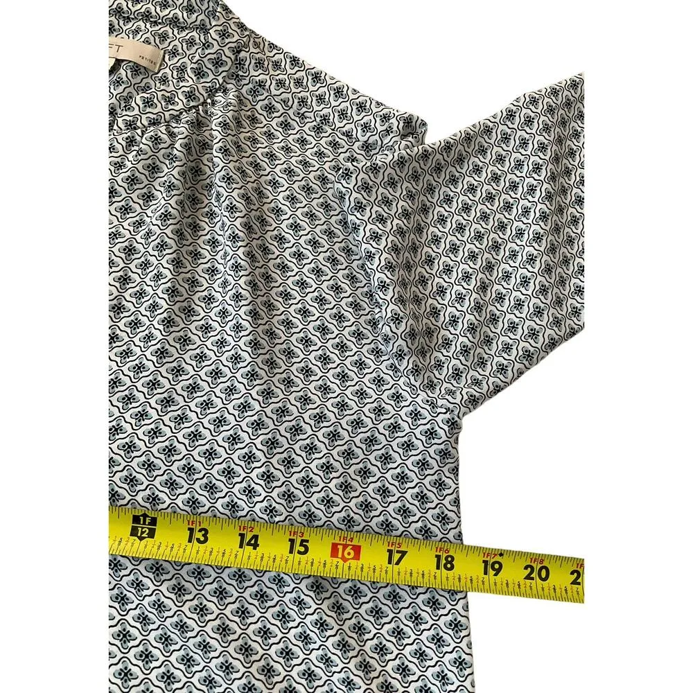 Loft Blue Split Crew Neck Long Sleeve Women's Top Petite Size Small | 17-12 - Image 5