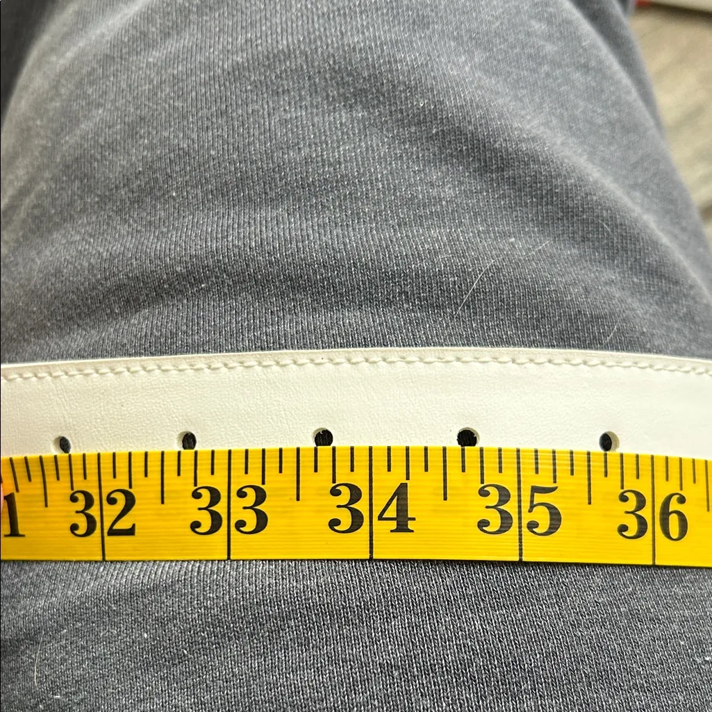 Fresh White and Brown Woven Belt - Image 4