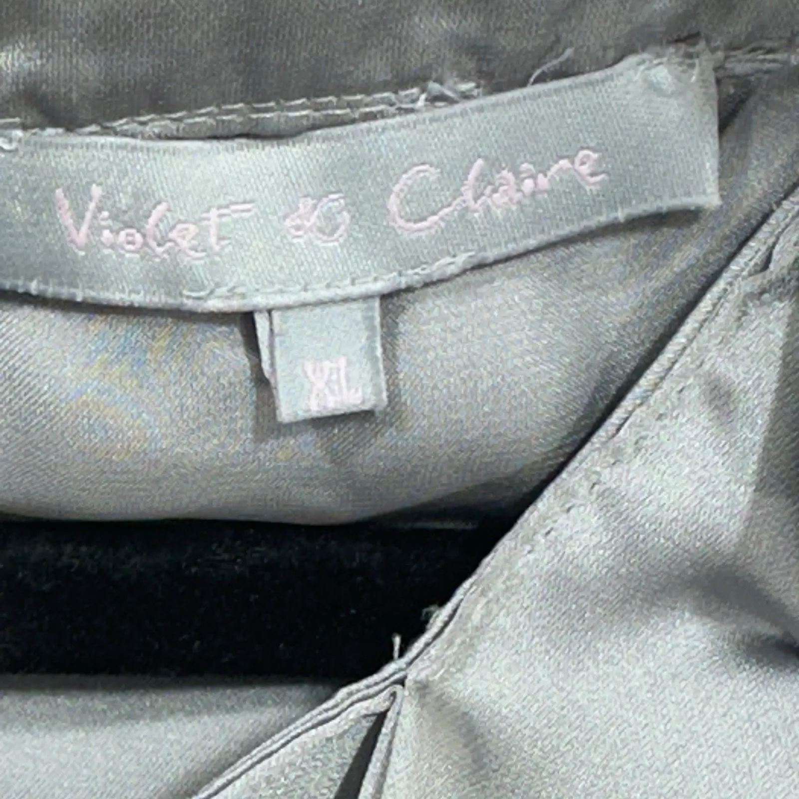 Violet & Claire Gray Halter Top - Image 2