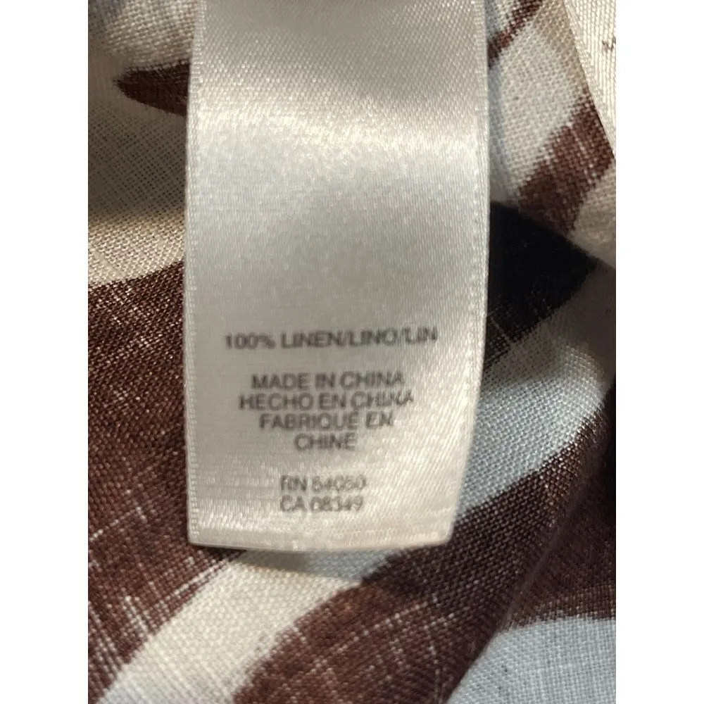 Jones New York‎ Zebra Print Button-Up Shirt - Bold Safari Style B71 - Image 6