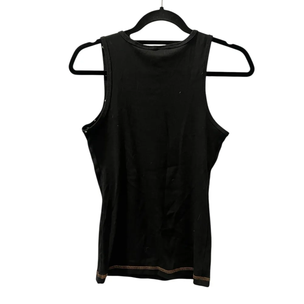 Vintage 2008 Wrangler National Finals PRCA Las Vegas Tank Top Size Large Bling Black - Image 4