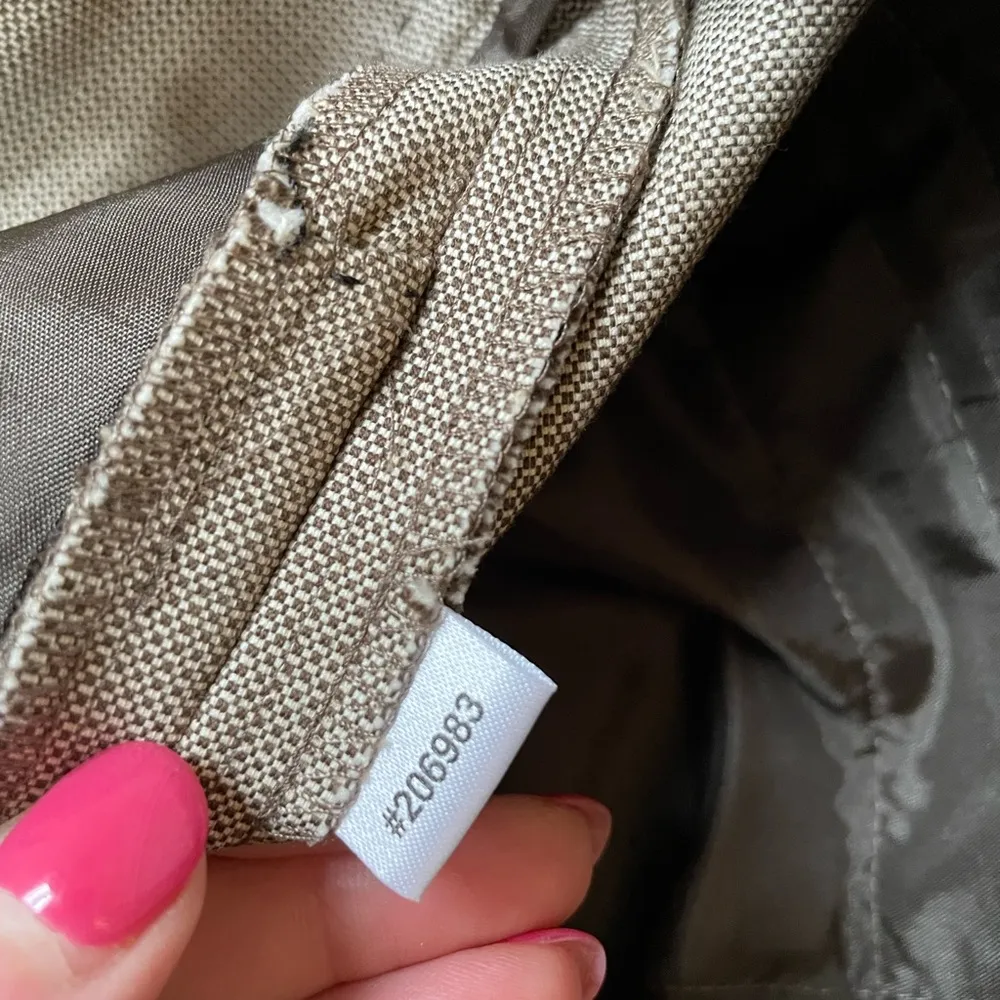 Ann Taylor taupe brown crop dress pants ~ button detail pockets ~ women’s size 6 - Image 9