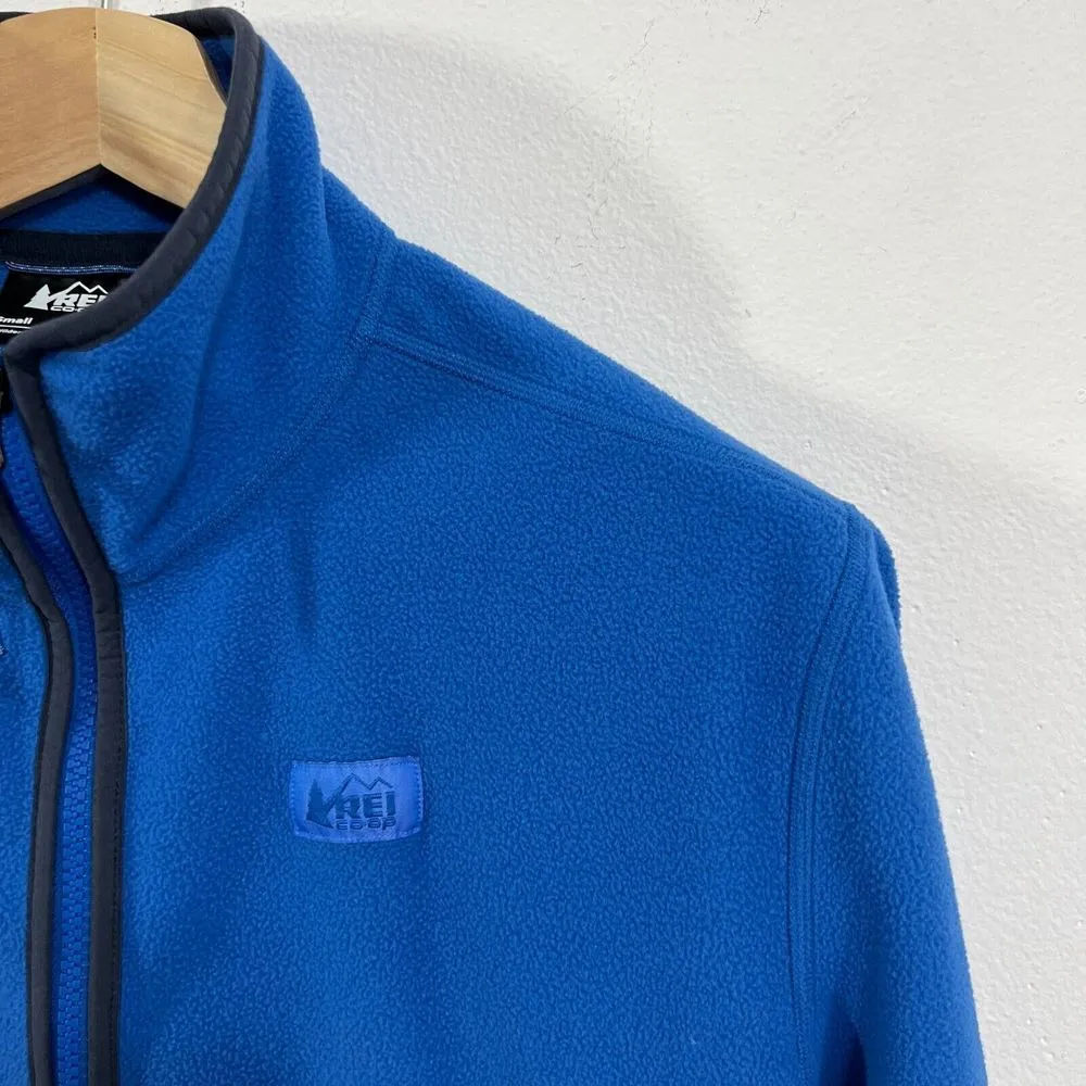 REI Co Op Trailmade Fleece Jacket Womens Small Blue Outdoor Hiking Walk Gorpcore - Image 6