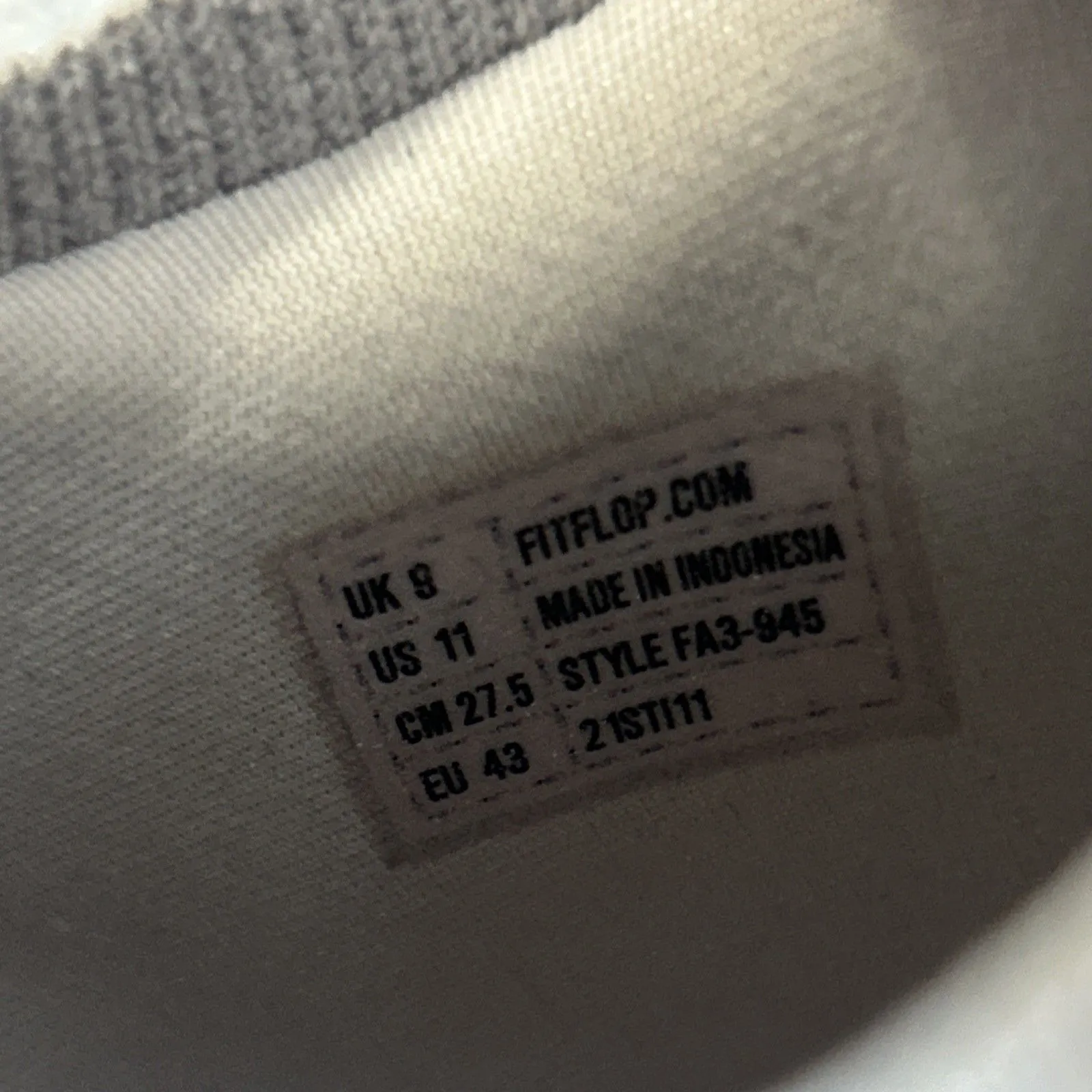 Fitflop Vitamin Shoes Womens 11 Gray Knit Sport Sneakers Mesh EU 43 Lace Up - Image 10