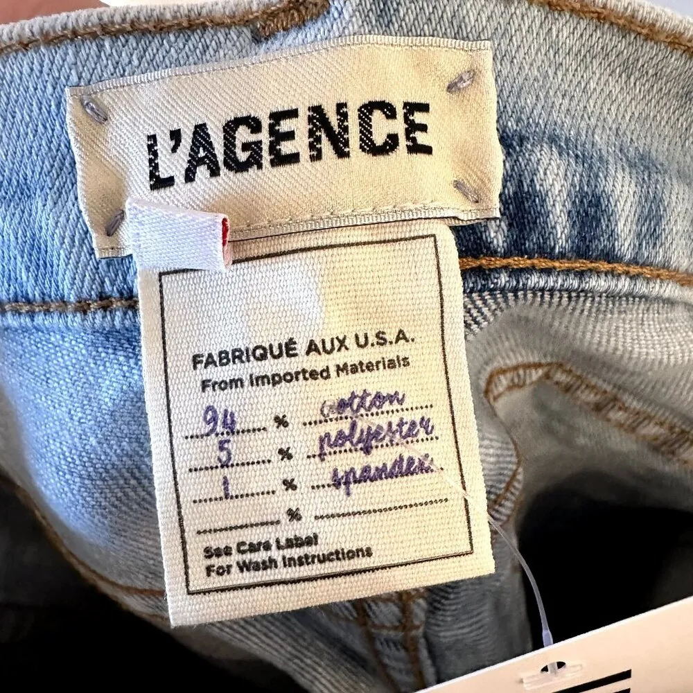NWT L'AGENCE El Matador High Rise Slim Jean in Marble - Size 26 - Image 4