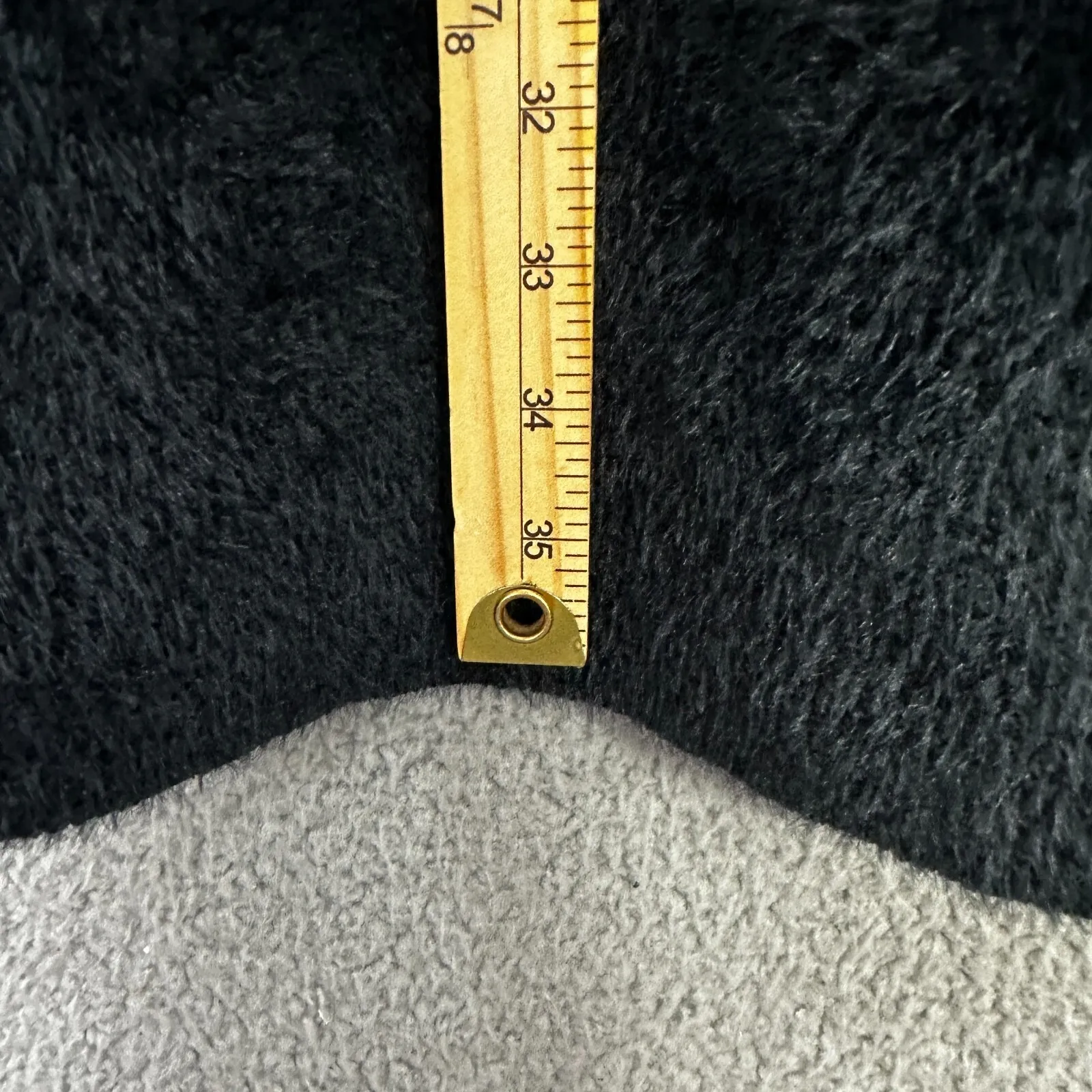 Banana Republic Sweater Dress Petite S Black Fuzzy Cowl Neck Minimalist Chic - Image 2