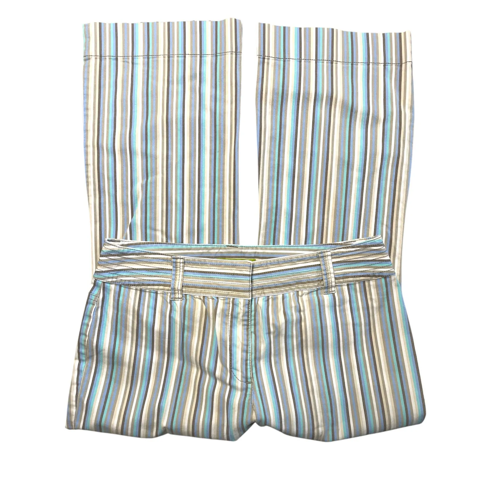 Sigrid Olsen Striped Wide Leg Crop Pant size 6B - Image 4