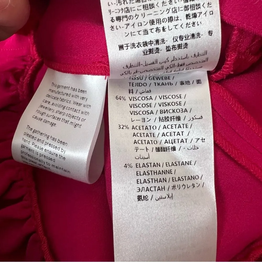 STELLA MCCARTNEY Miranda Dress in Bubble Gum sz 38 ruffle - Image 9