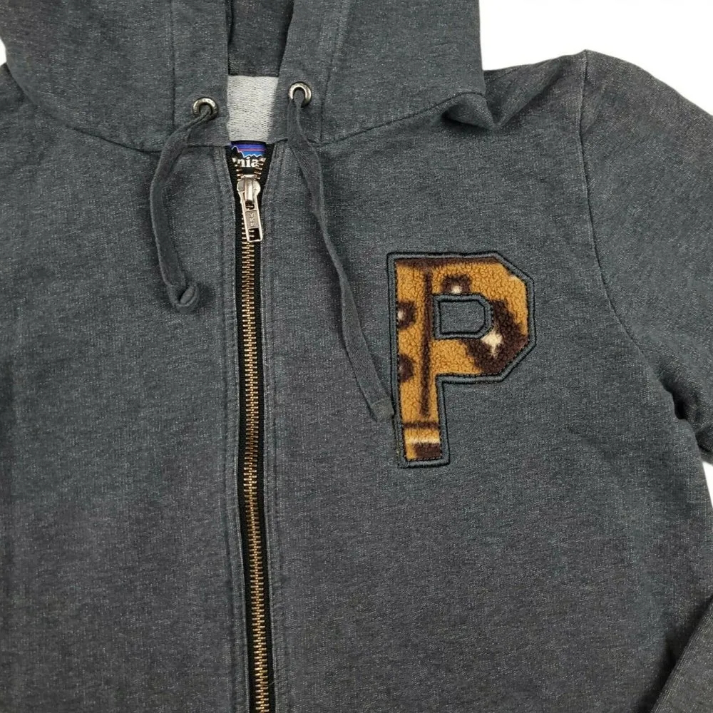 Patagonia Hoody Sweatshirt Letterman Fleece P Logo - Image 3